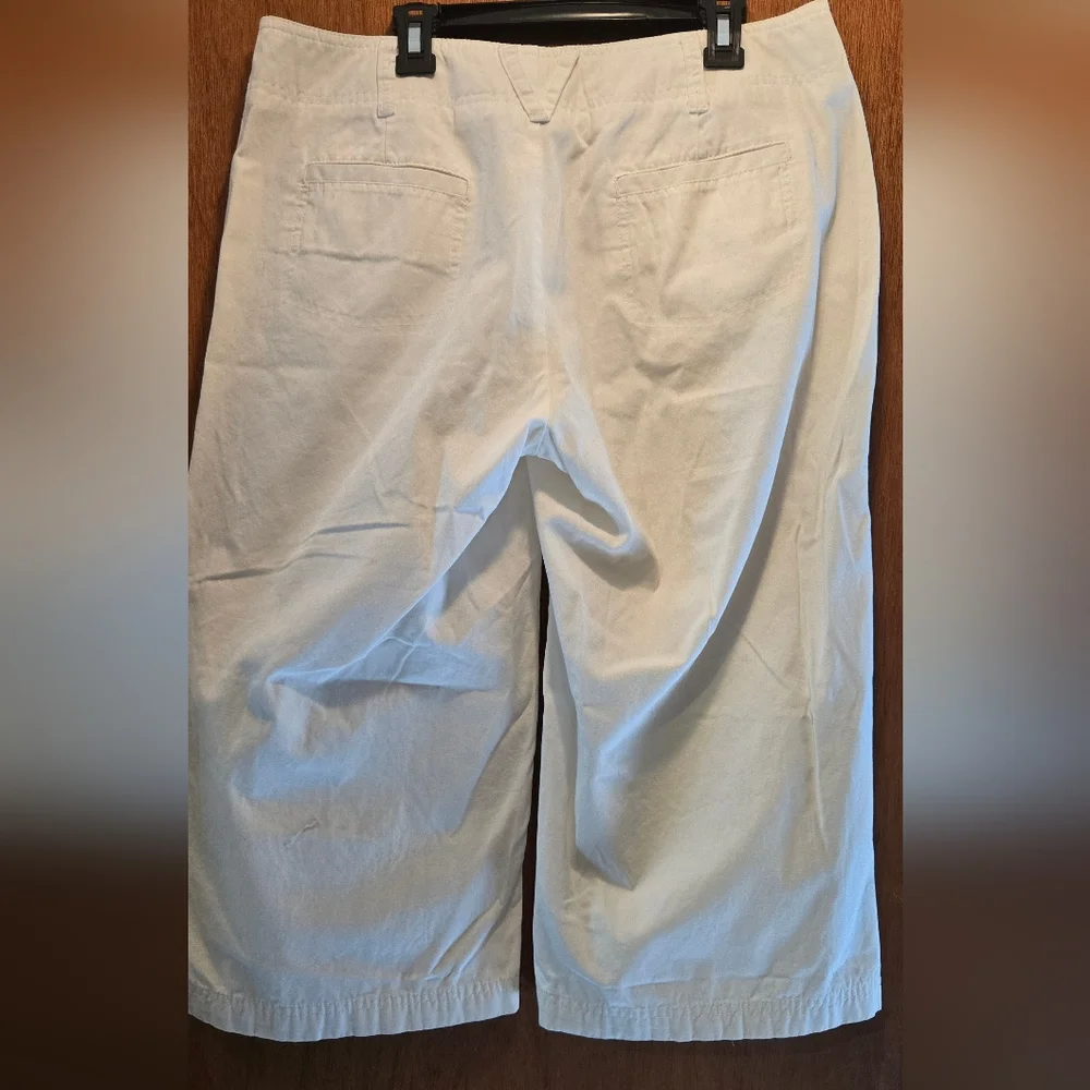 Dockers Womens White Capri/peddle Pushers Sz10 - Picture 6 of 9